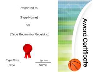 Basketball Certificates with Soccer Certificate Templates For Word