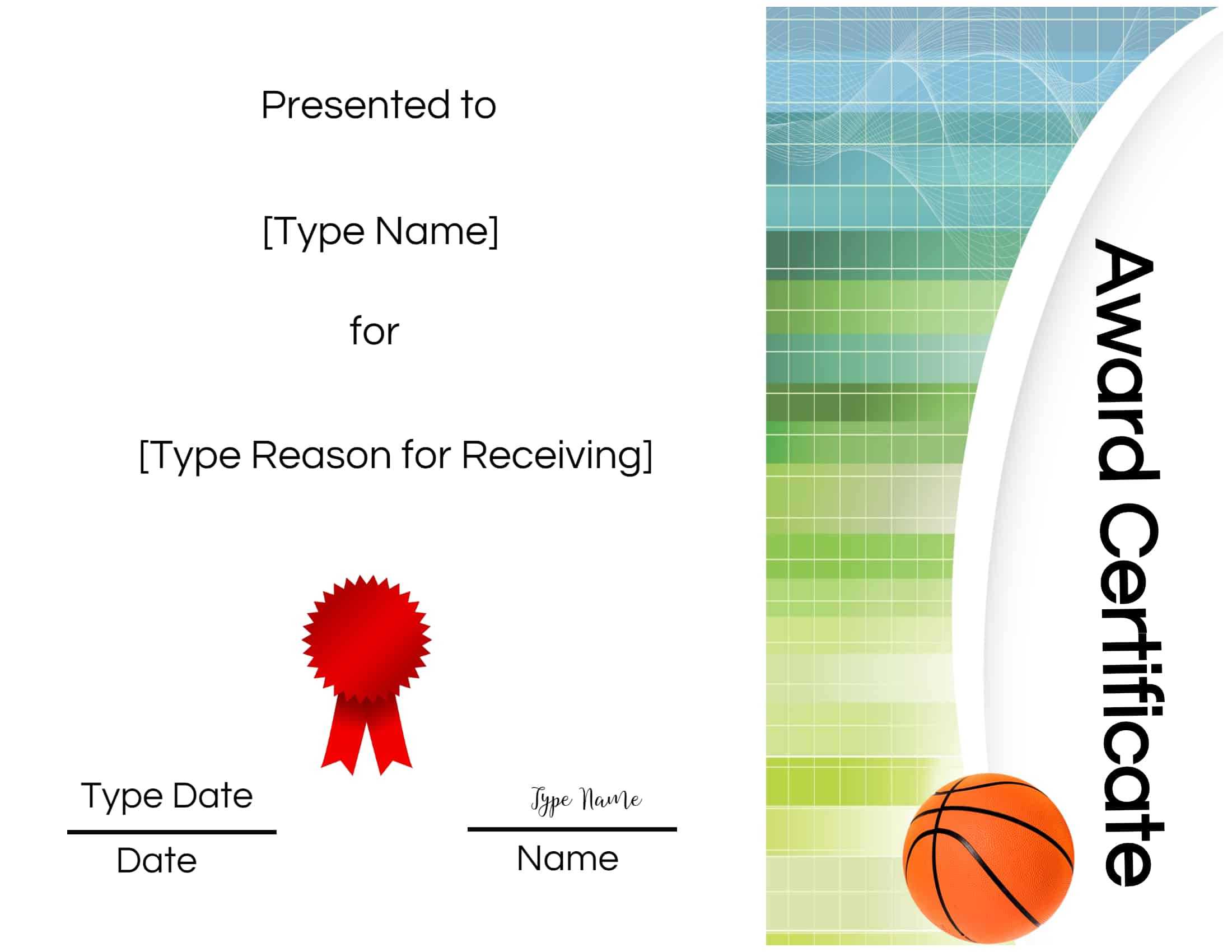 Basketball Certificates With Soccer Certificate Templates For Word