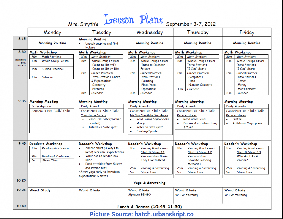 Best 25+ Lesson Plan Binder Ideas On Pinterest | Teache Intended For Teacher Plan Book Template Word