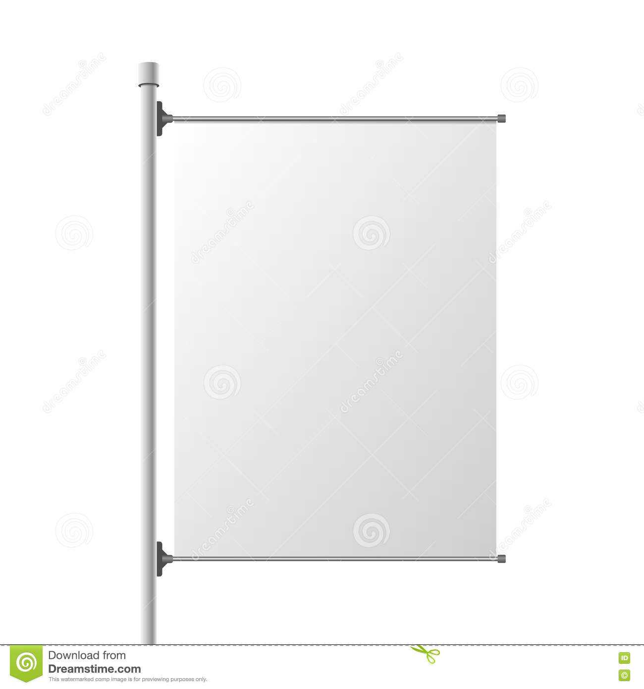Big Street Banner Realistic Template Stock Vector Regarding Street Banner Template
