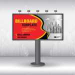 Billboard Design Vector, Banner Template, Advertisement, Realistic.. In Outdoor Banner Design Templates