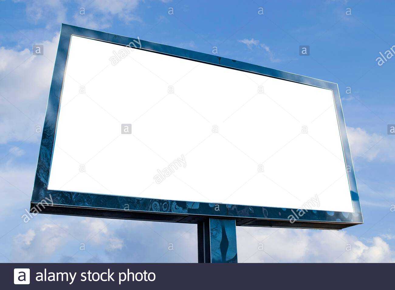 Billboard Mockup, Advertising Template, Empty Frame Copy With Regard To Outdoor Banner Template