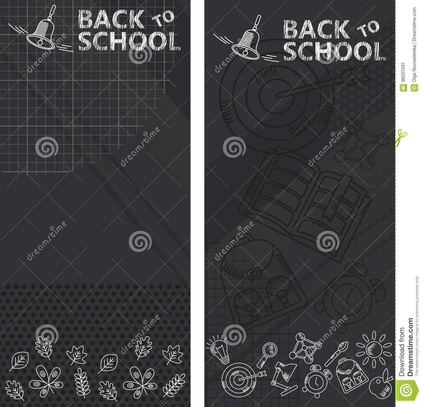 Black School Banners Stock Vector. Illustration Of Eraser With Classroom Banner Template
