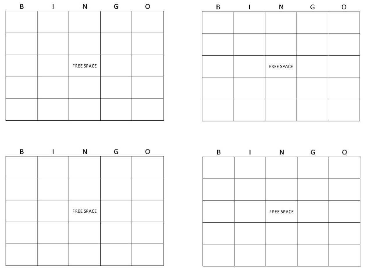 Blank Bingo Cards | Get Blank Bingo Cards Here Inside Blank Bingo Template Pdf