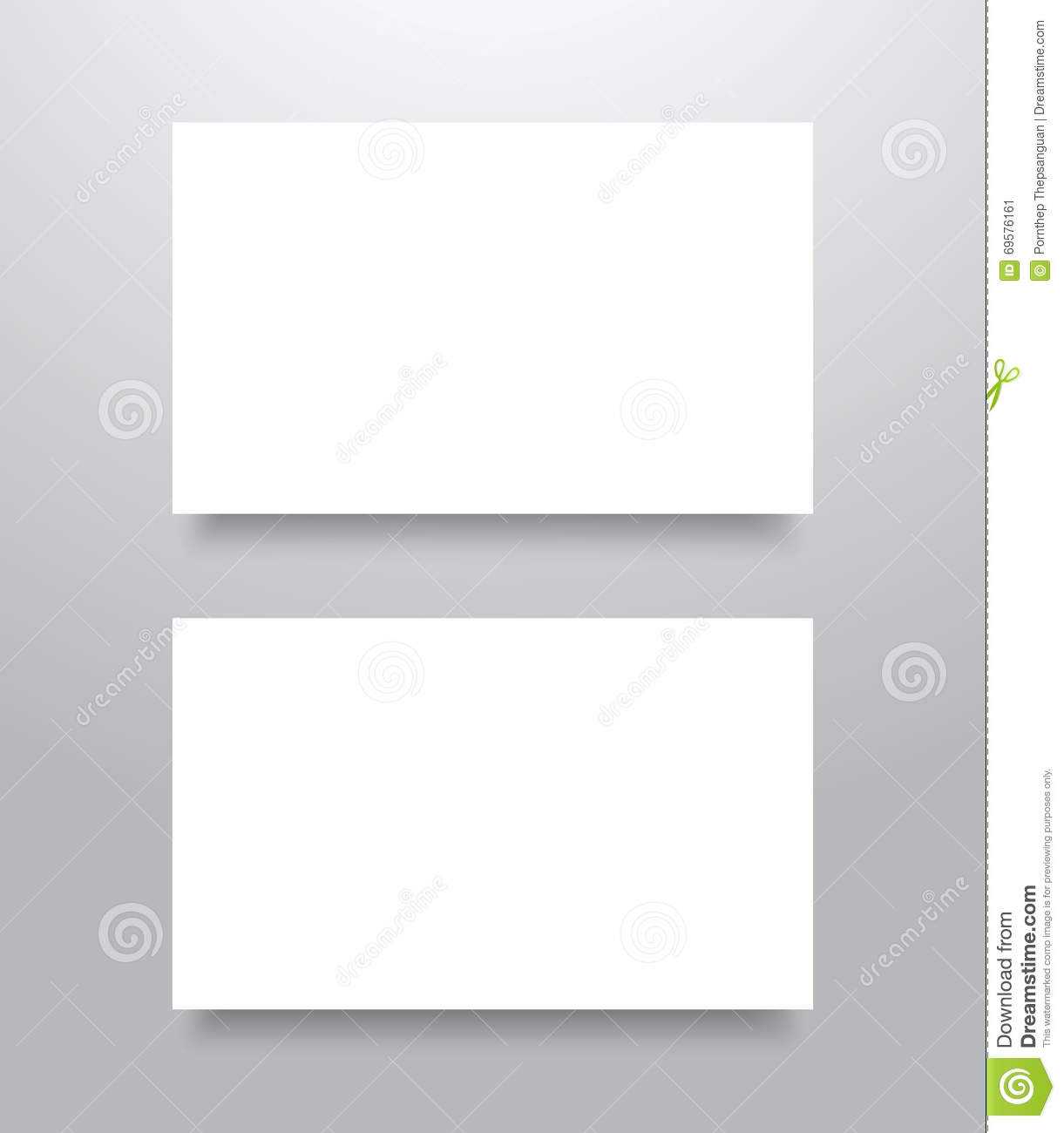 Blank Business Card Mockup Stock Vector. Illustration Of For Blank Business Card Template Download