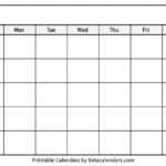 Blank Calendar – Beta Calendars Within Blank Calander Template