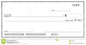 Blank Check Clipart in Fun Blank Cheque Template