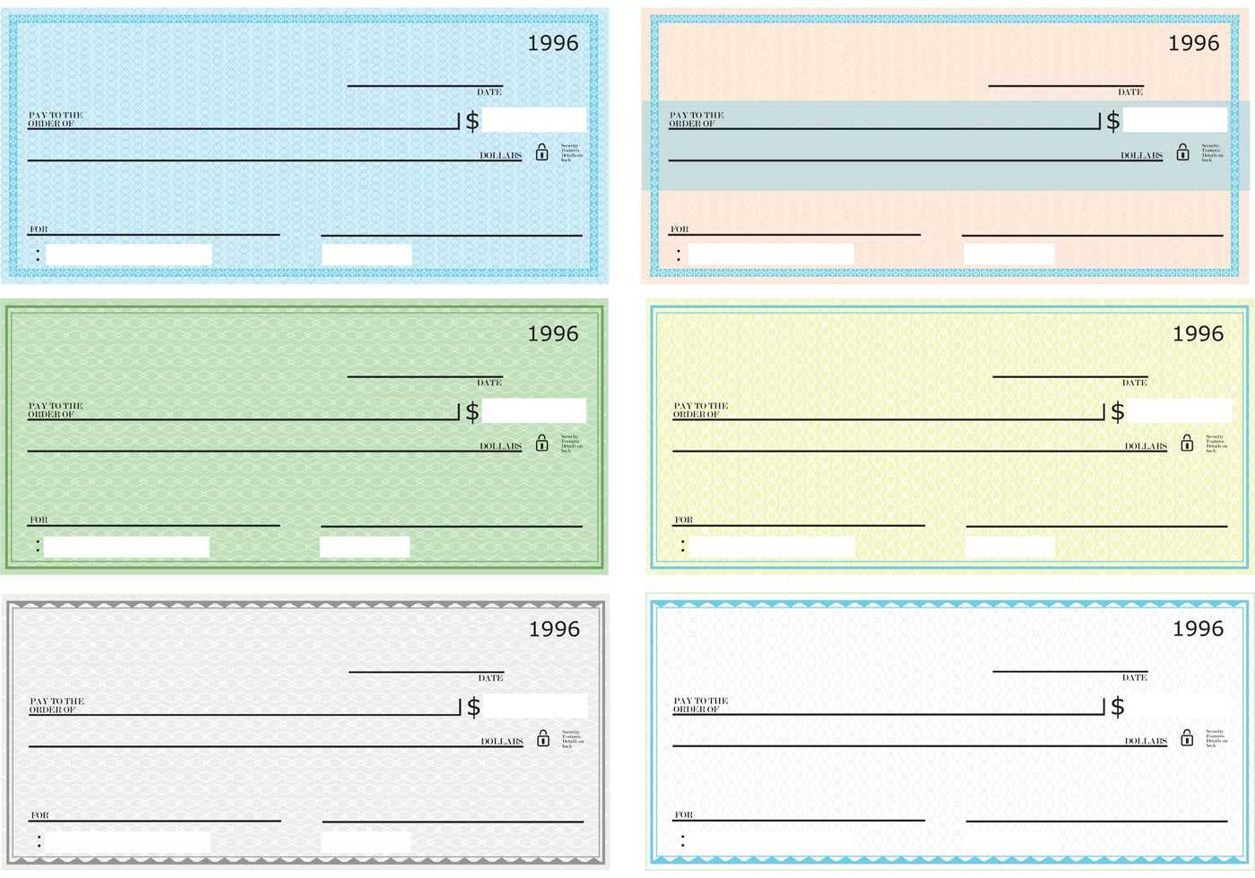 Blank Check Vector Pack – Download Free Vectors, Clipart Pertaining To Editable Blank Check Template