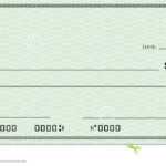 Blank Check With Open Space For Your Text Stock Illustration Pertaining To Large Blank Cheque Template