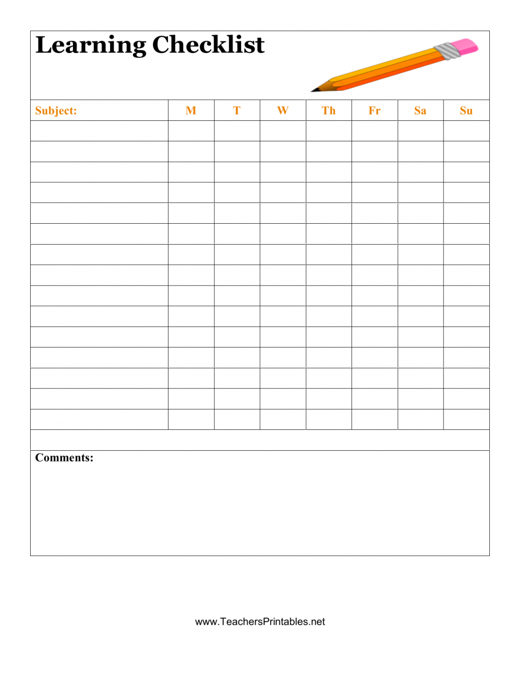 Blank Checklist Template For Rs Download Student Excel Pdf Pertaining To Blank Checklist Template Pdf