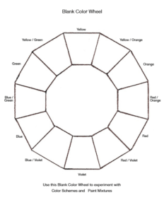 Blank Color Wheel Chart | Templates At Allbusinesstemplates within Blank Color Wheel Template