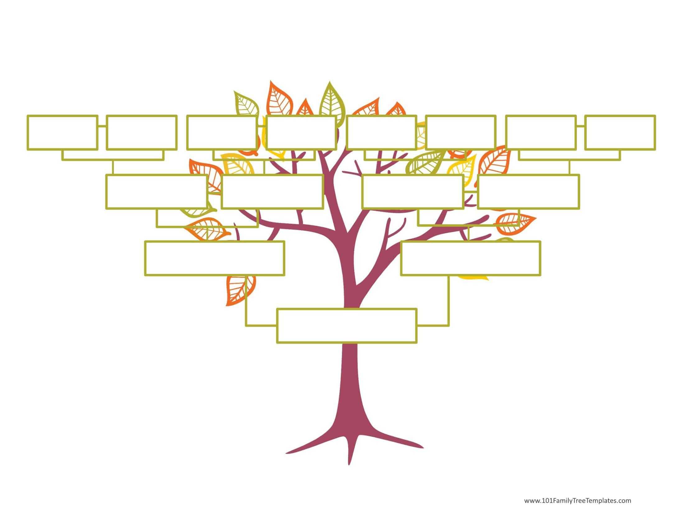 Blank Family Tree Template | Free Instant Download For Blank Family Tree Template 3 Generations