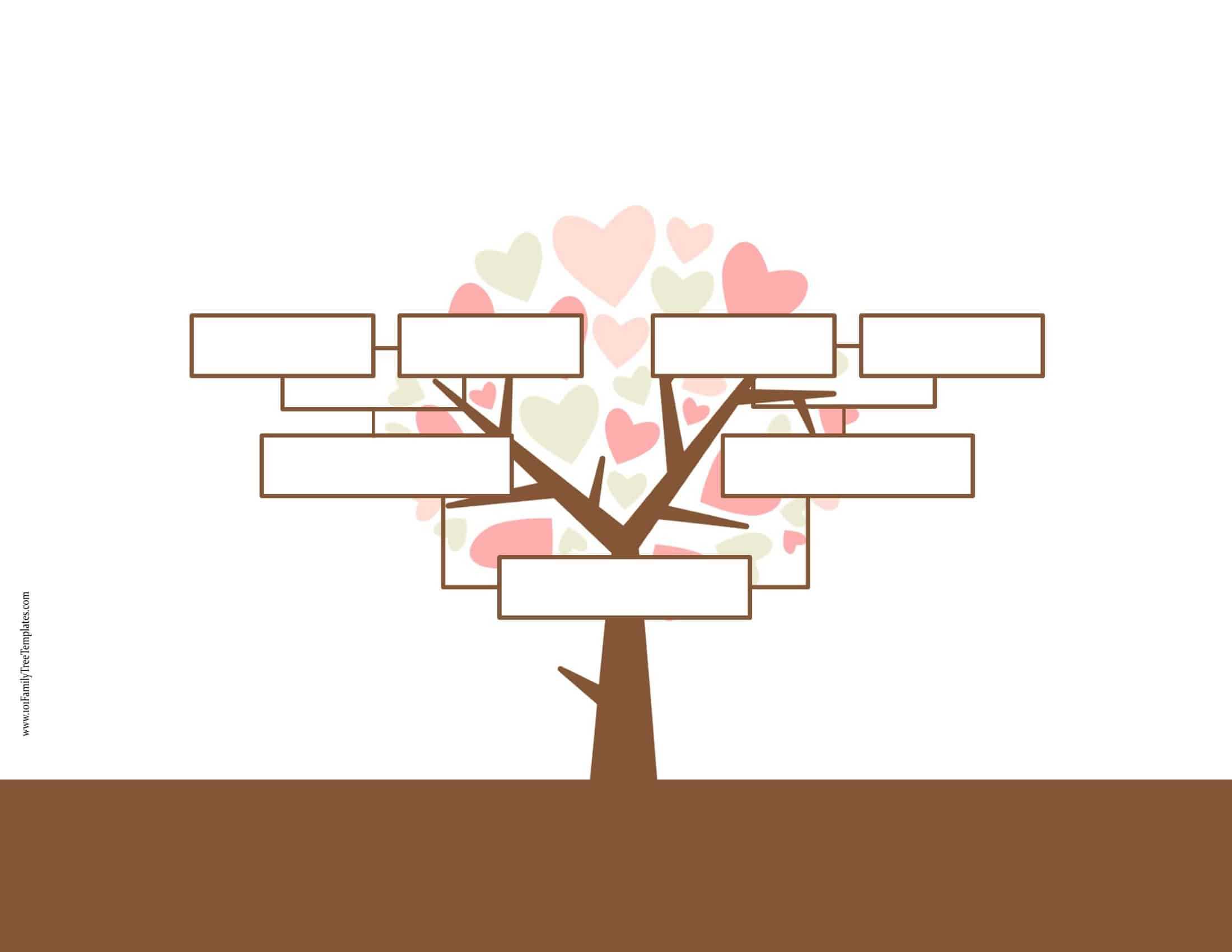 Blank Family Tree Template | Free Instant Download Pertaining To Blank Family Tree Template 3 Generations