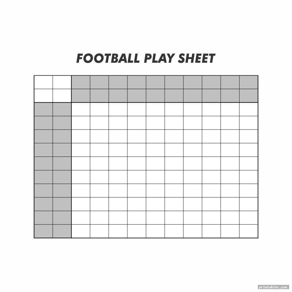 Blank Football Template – Tomope.zaribanks.co Inside Blank Football Depth Chart Template