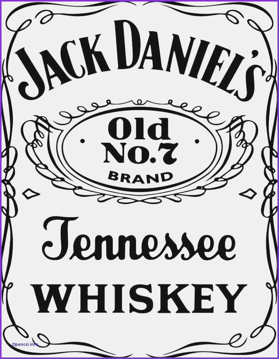 Blank Jack Daniels Label Template With Blank Jack Daniels Label Template