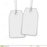 Blank Label Or Tag Isolated On White Stock Vector Intended For Blank Luggage Tag Template