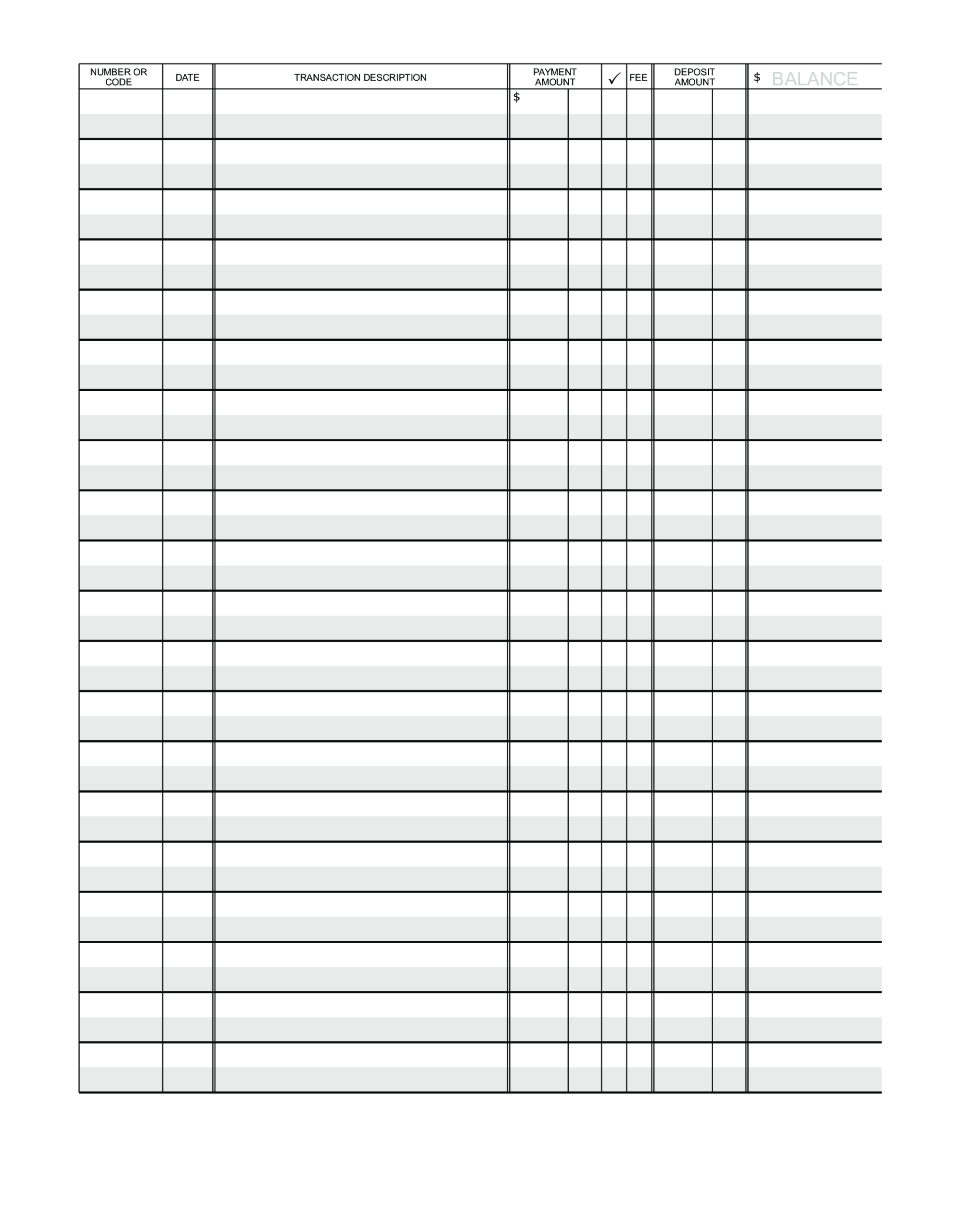 Blank Ledger Paper | Templates At Allbusinesstemplates Throughout Blank Ledger Template