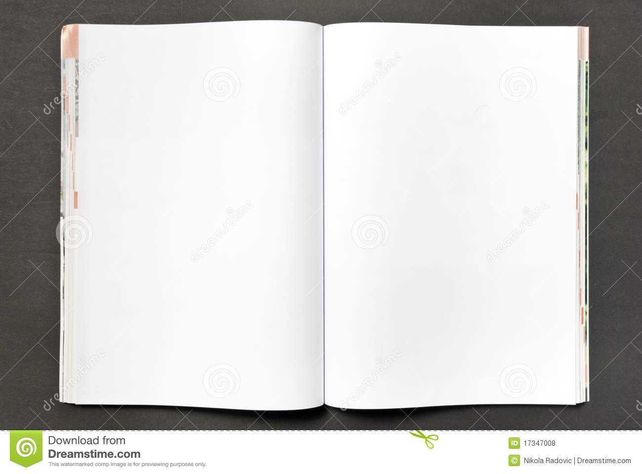 Blank Magazine Stock Photo. Image Of White, Design, Booklet Regarding Blank Magazine Spread Template