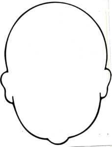 Blank Mask Clipart within Blank Face Template Preschool