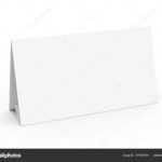 Blank Paper Tent Template White Tent Card Empty Space Render For Blank Tent Card Template