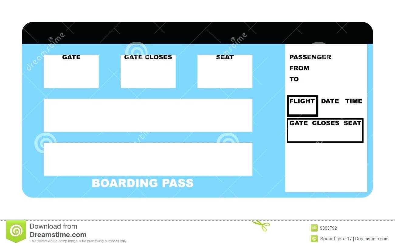 Blank Plane Ticket Template – Bestawnings Pertaining To Plane Ticket Template Word