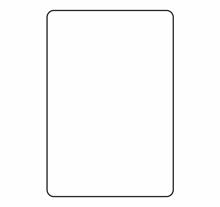 Blank Playing Card Template Parallel – Clip Art Library Throughout Blank Playing Card Template