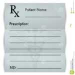 Blank Prescription Form Stock Illustration. Illustration Of Intended For Blank Prescription Form Template