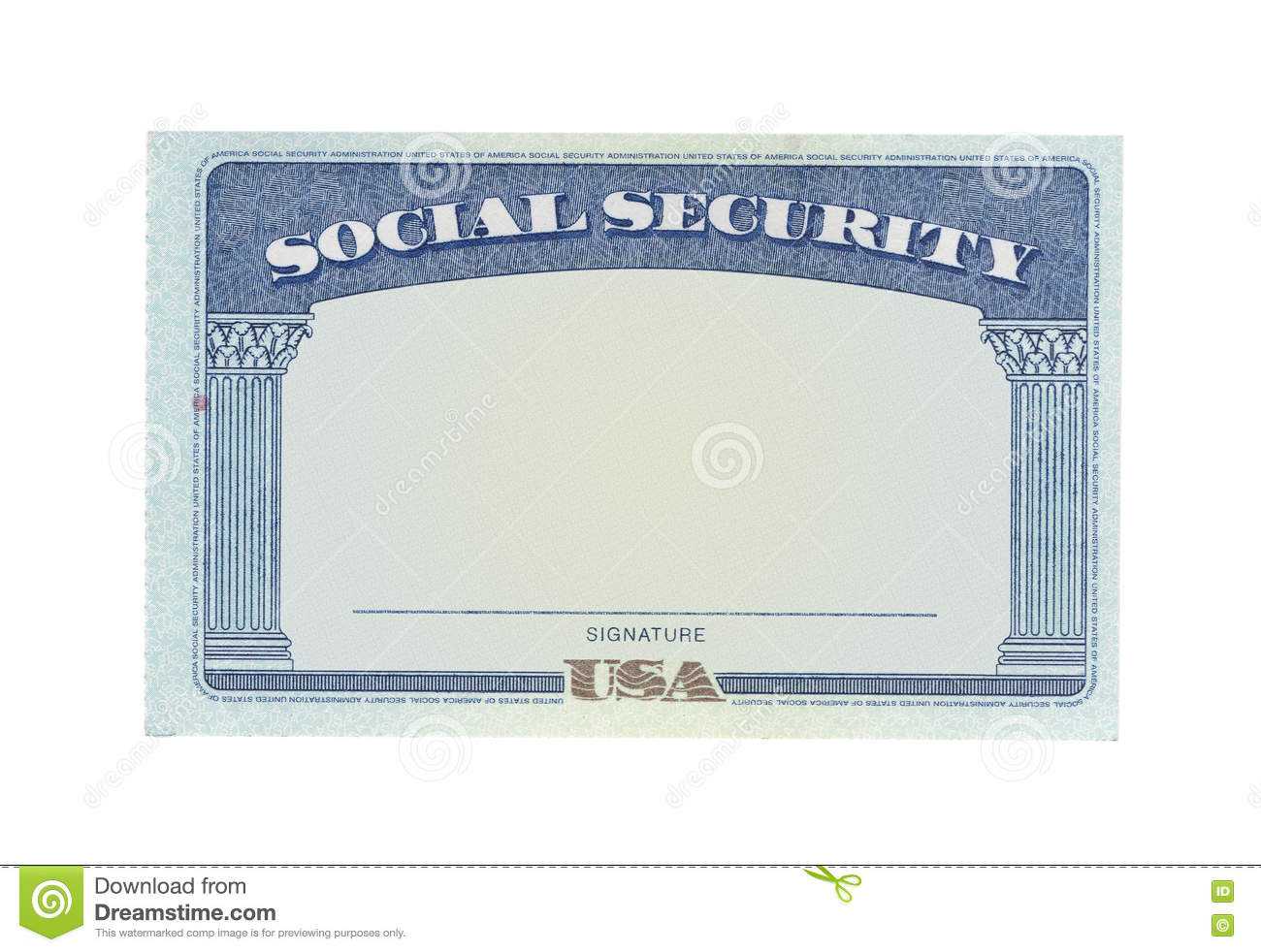 Blank Social Security Card Template Download – Great Regarding Blank Social Security Card Template