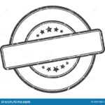 Blank Stamp Stock Vector. Illustration Of Textured, Template Within Blank Seal Template