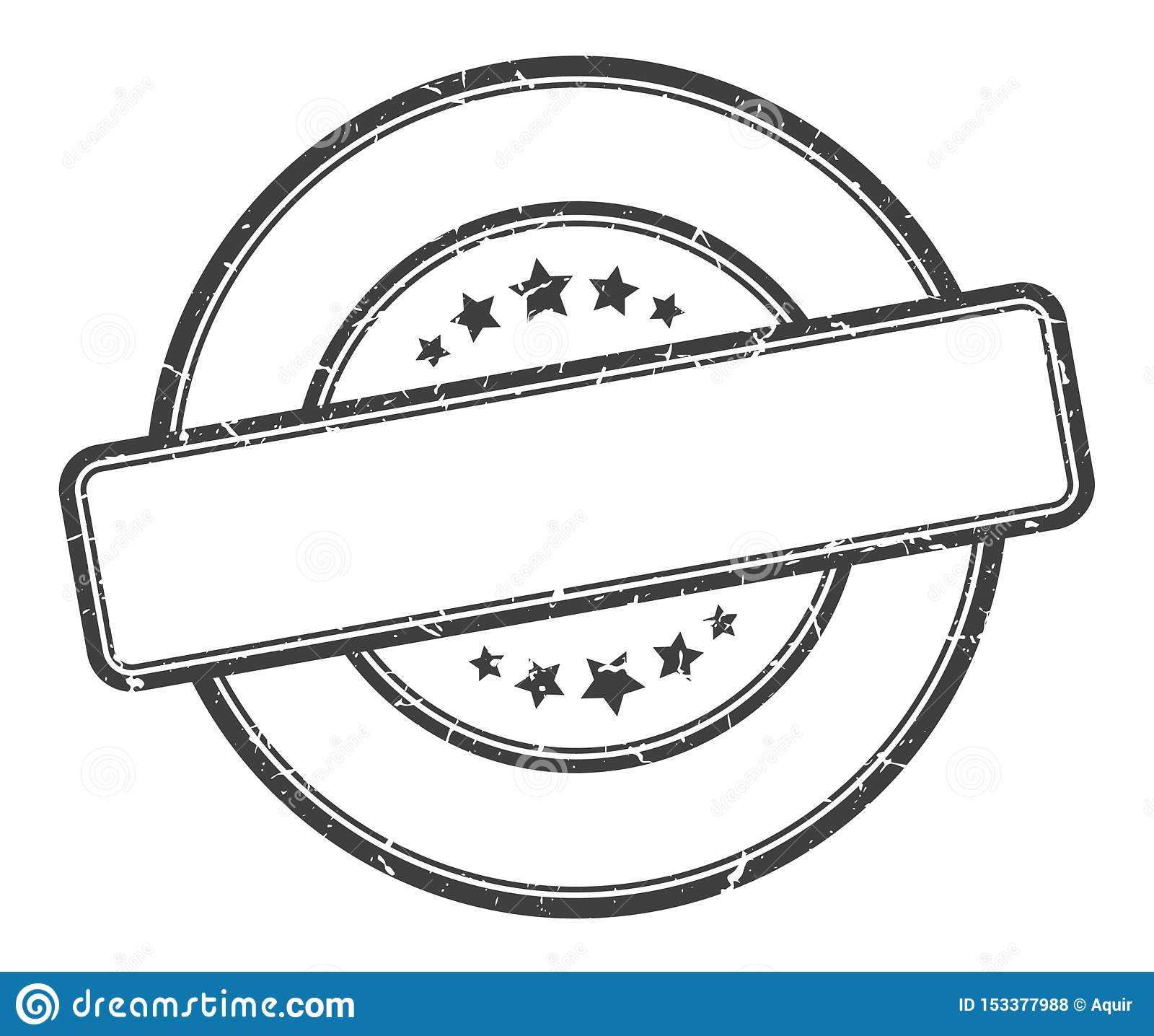 Blank Stamp Stock Vector. Illustration Of Textured, Template Within Blank Seal Template