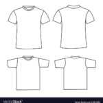 Blank T Shirt Template Front And Back Intended For Blank Tshirt Template Pdf