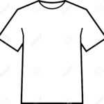 Blank T Shirt Template Vector Intended For Blank T Shirt Outline Template