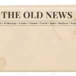 Blank Template Of A Retro Newspaper. Folded Cover Page Of A News.. With Regard To Blank Old Newspaper Template