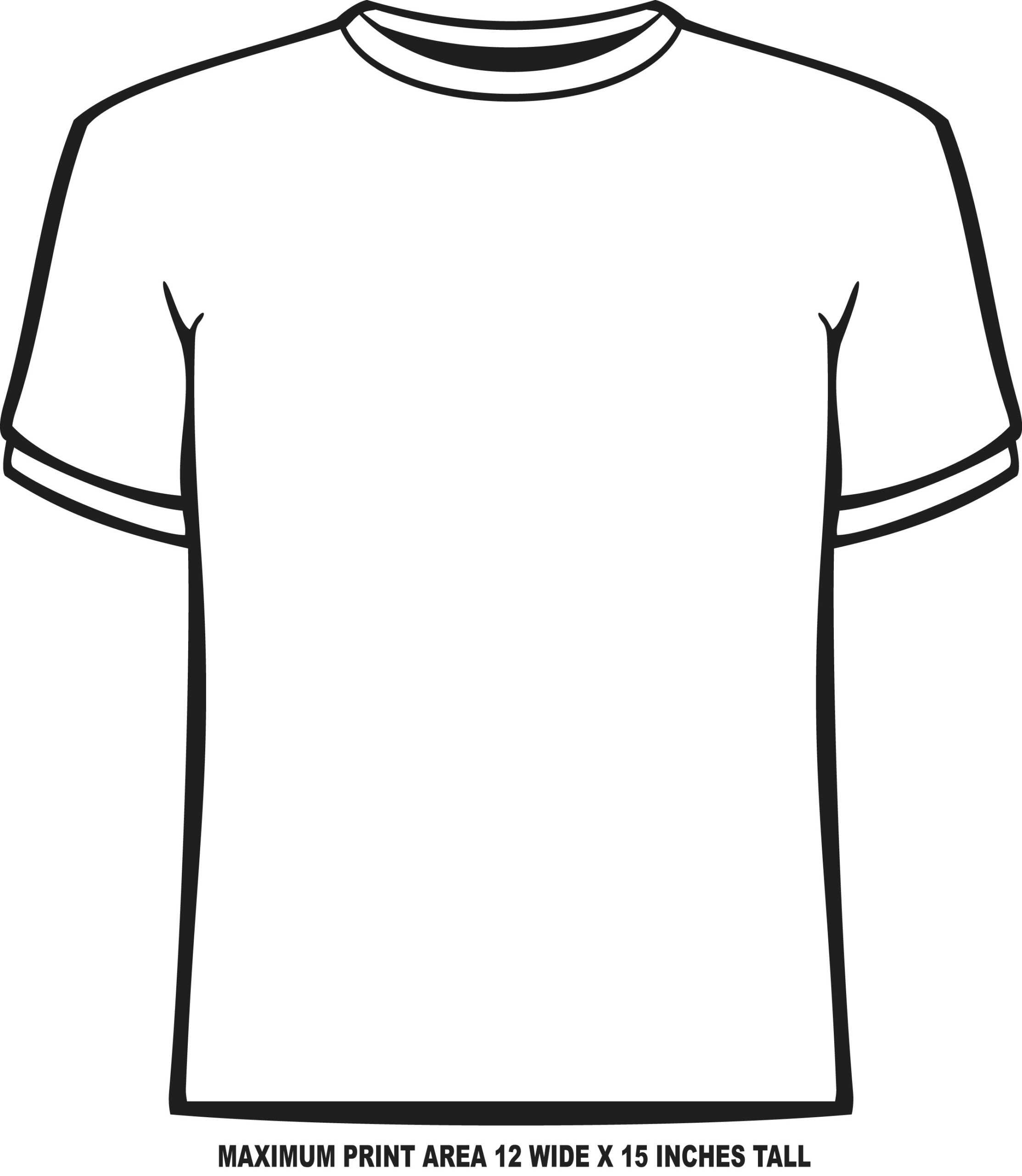 Blank Tshirt Template Pdf - Dreamworks With Blank Tshirt Template Pdf