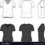 Blank V-Neck T-Shirt for Blank V Neck T Shirt Template