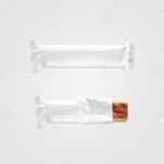 Blank White Candy Bar Plastic Wrap Mockup Isolated. Closed And.. Intended For Free Blank Candy Bar Wrapper Template