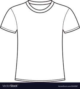 Blank White T-Shirt Template For Blank T Shirt Outline with regard to Blank T Shirt Outline Template