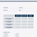 Blue And Gray Simple College Report Card – Templatescanva For College Report Card Template