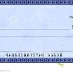 Blue Deco Check With False Account Numbers Stock Pertaining To Fun Blank Cheque Template