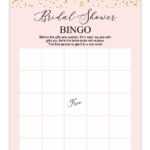 Blush And Confetti Bridal Shower Bingo – Chicfetti Inside Blank Bridal Shower Bingo Template