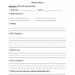 Book Report Template 8Th Grade Intended For Book Report Template Grade 1