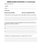 Book Report Template 8Th Grade Pertaining To Book Report Template Grade 1