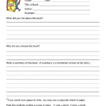 Book Review Worksheet Grade 5 | Printable Worksheets And Regarding 6Th Grade Book Report Template