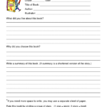 Book Review Worksheet Grade 5 | Printable Worksheets And With Book Report Template 6Th Grade