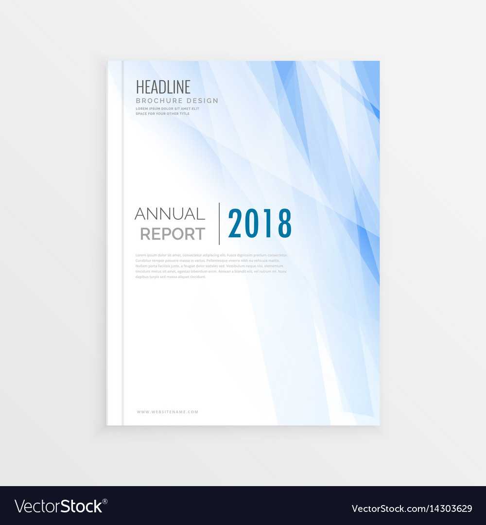 Brochure Design Template Annual Report Cover Regarding Cover Page For Report Template