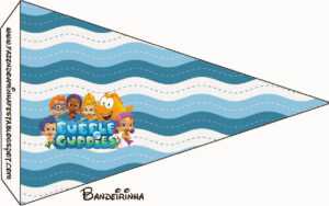 Bubble Guppies Free Party Printables. - Oh My Fiesta! In English in Bubble Guppies Birthday Banner Template