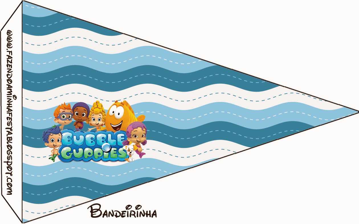 Bubble Guppies Free Party Printables. – Oh My Fiesta! In English In Bubble Guppies Birthday Banner Template