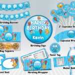 Bubble Guppies Printable Party Package – Blue Or Pink With Regard To Bubble Guppies Birthday Banner Template