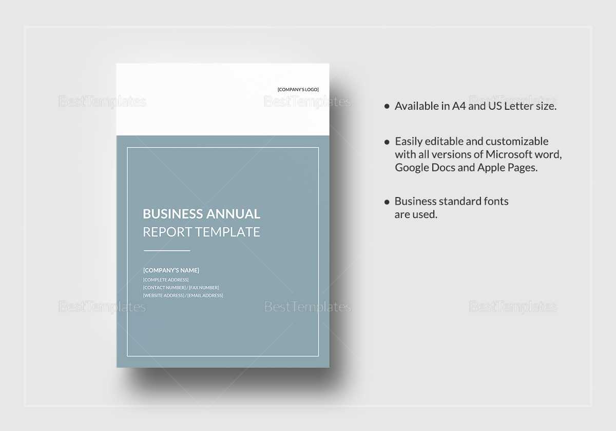 Business Annual Report Template Inside Annual Report Word Template