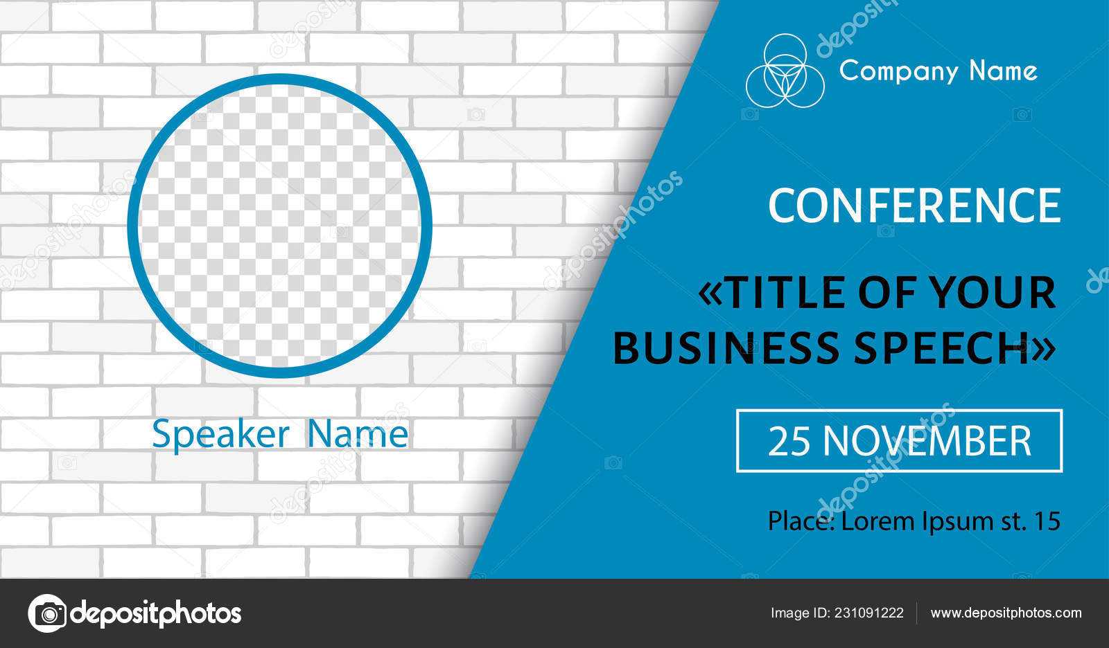 Business Conference Flyer | Corporate Announcement Poster With Event Banner Template